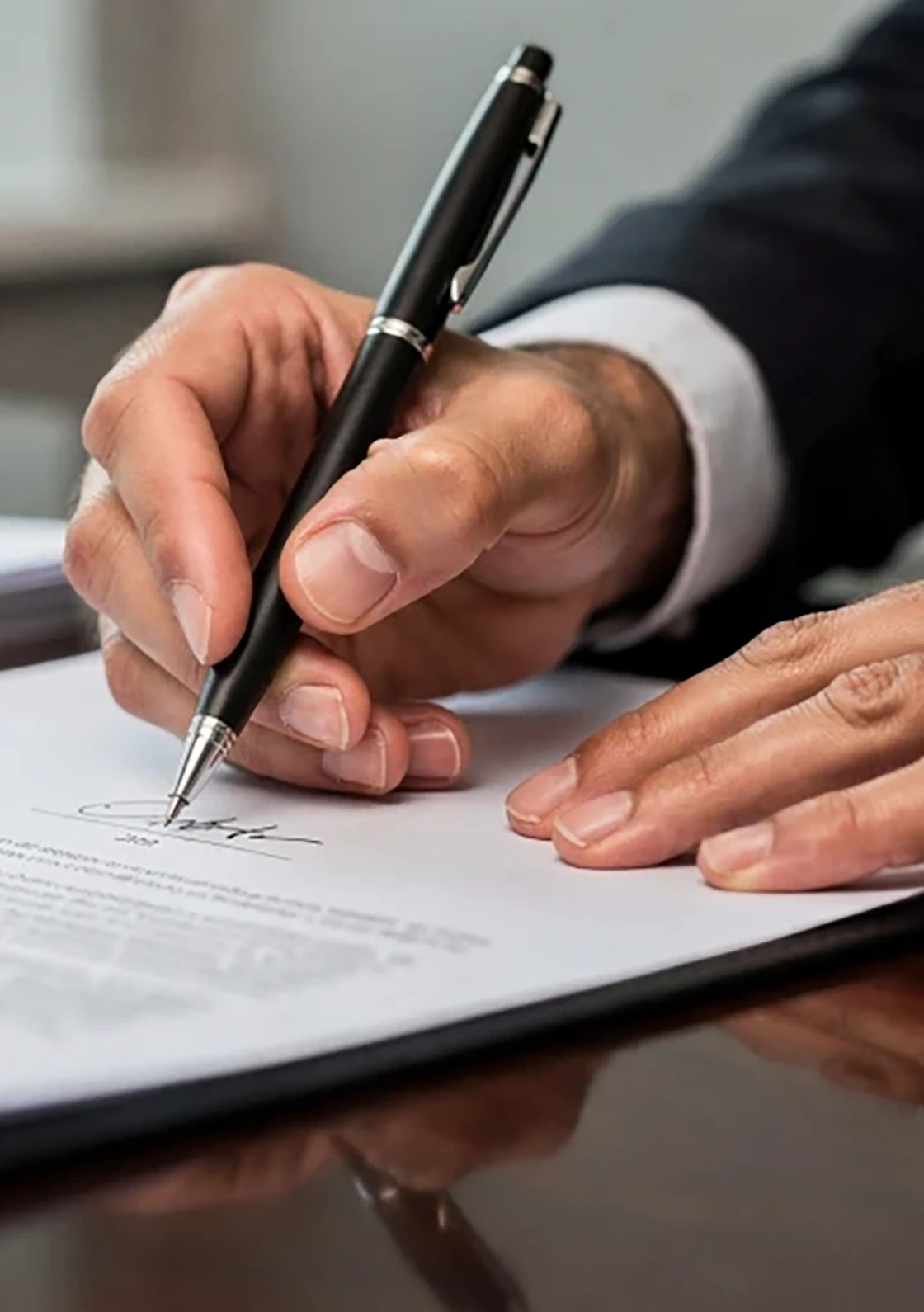 Attorney Signing Document